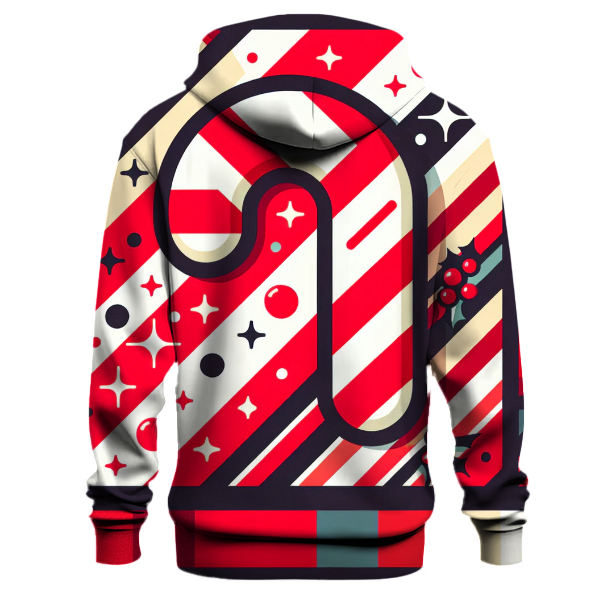 Christmas Candy Cane Stripes Hoodie