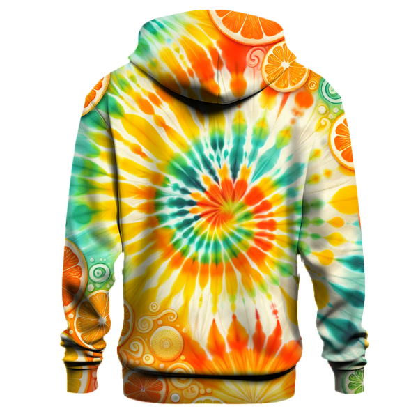 Radiant Citrus Swirl Hoodie