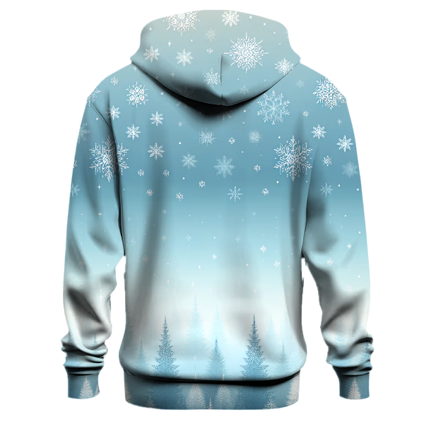 Glistening Winter Snow Gradient Hoodie