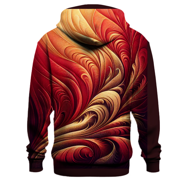 Crimson Sunset Fade Hoodie