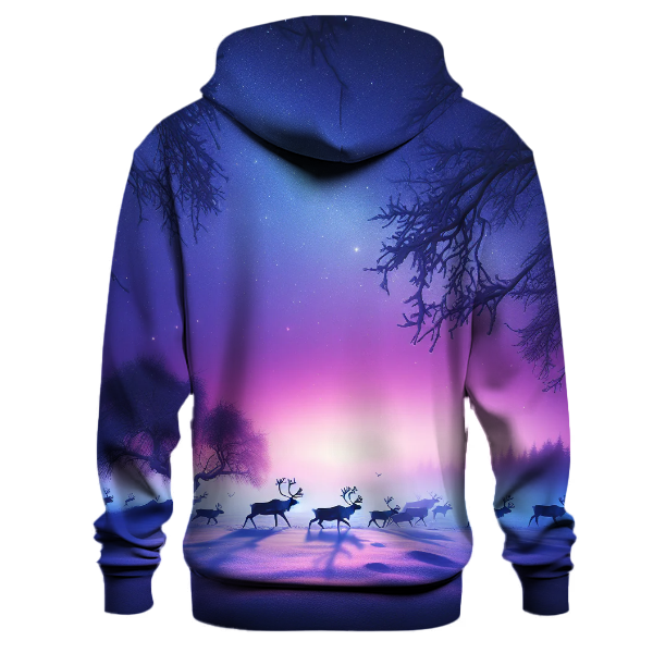 Reindeer Reflections at Twilight Hoodie
