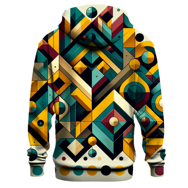 Retro Geometric Puzzle Hoodie
