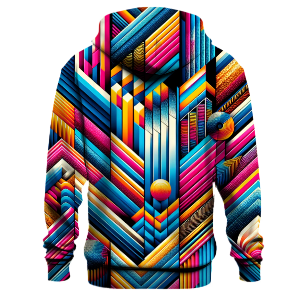Electric Disco Pattern Hoodie