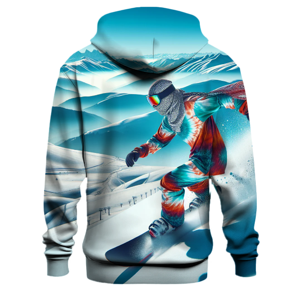 Snowboarding Waves Hoodie