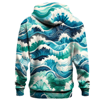 Ocean Breeze Tie-dye Design Hoodie