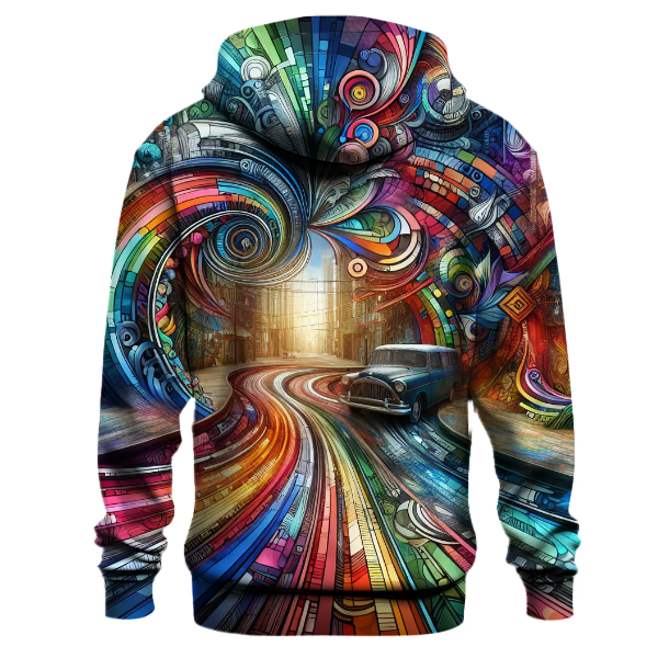 Artistic Urban Mosaic Hoodie