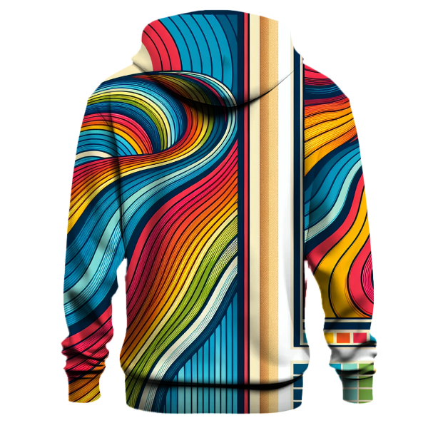 Charming Rainbow Waves Hoodie
