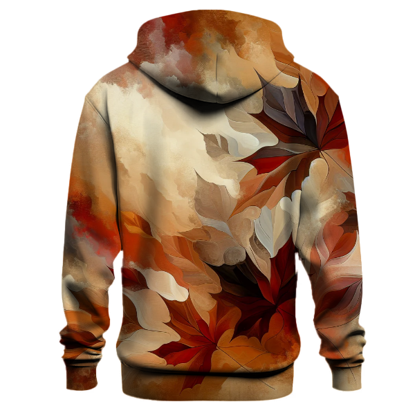 Copper Autumn Leaves Hoodie