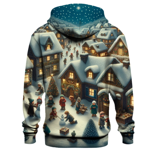 Vintage Christmas Card Art Hoodie