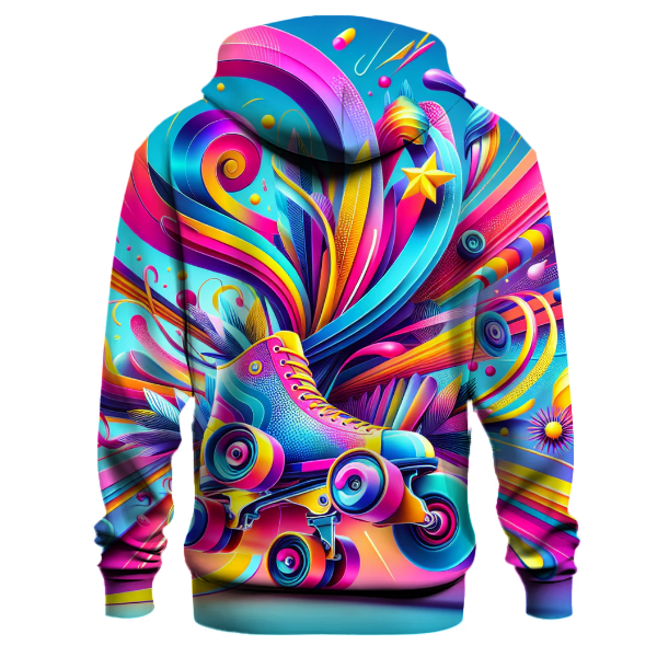 Retro Roller Skate Vibes Hoodie