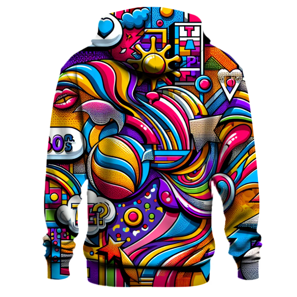 Retro Pop Art Pulse Hoodie