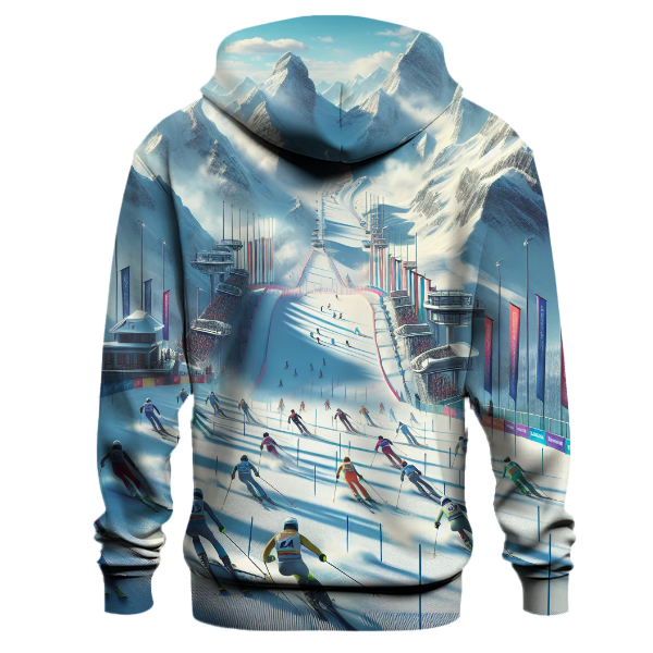 Ski Slalom Thrill Hoodie