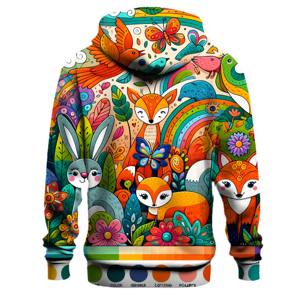 Whimsical Animal Friends Hoodie
