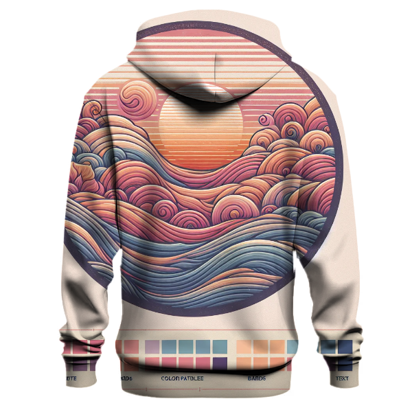 Dreamy Sunset Wave Hoodie
