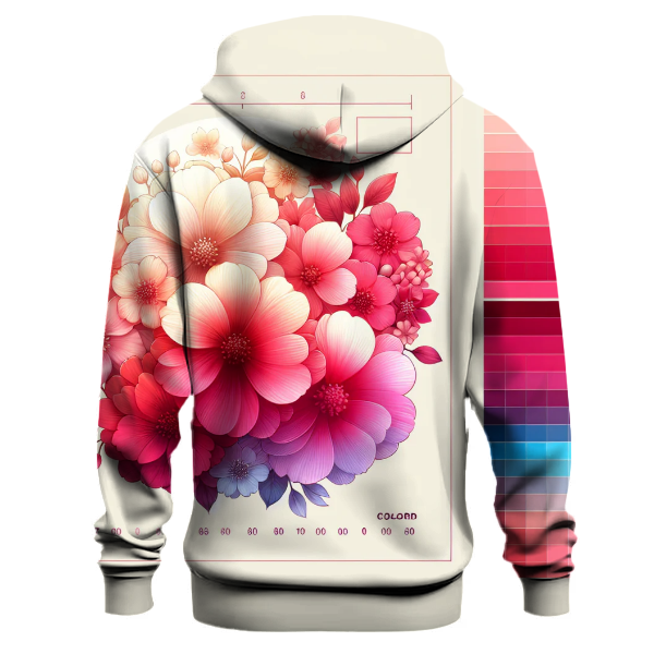 Crimson Bloom Fade Hoodie