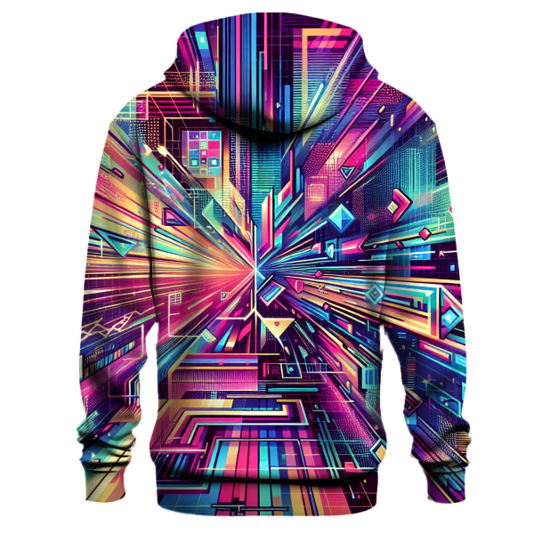 Glitchy Retro Hoodie