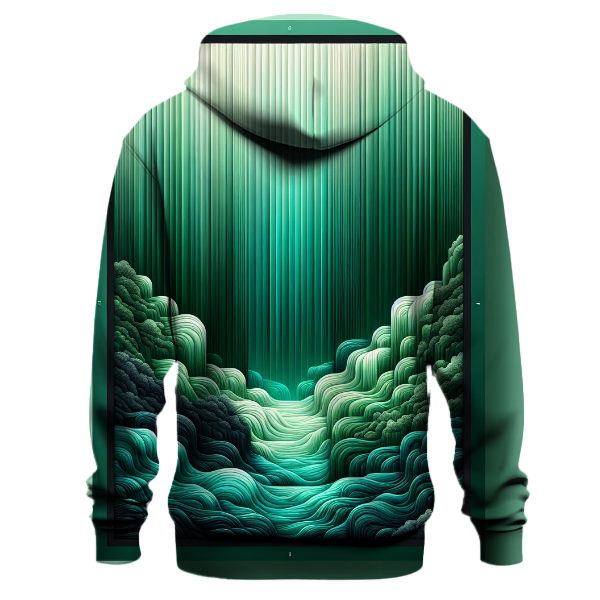 Emerald Cascade Fade Hoodie