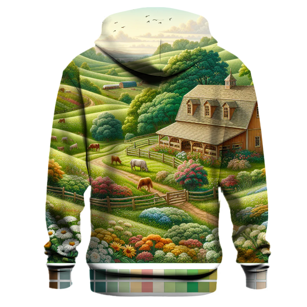 Quaint Country Barnscape Hoodie