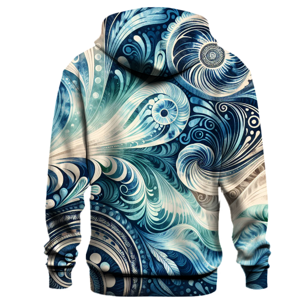 Sapphire Wave Tie-Dye Hoodie