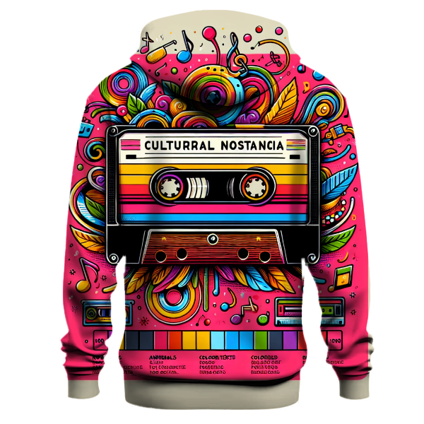 Vibrant Cassette Memories Hoodie