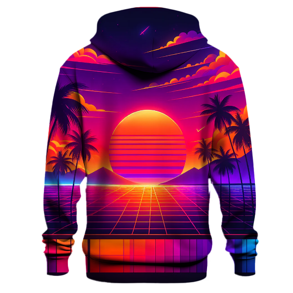 Retro Neon Sunset Hoodie