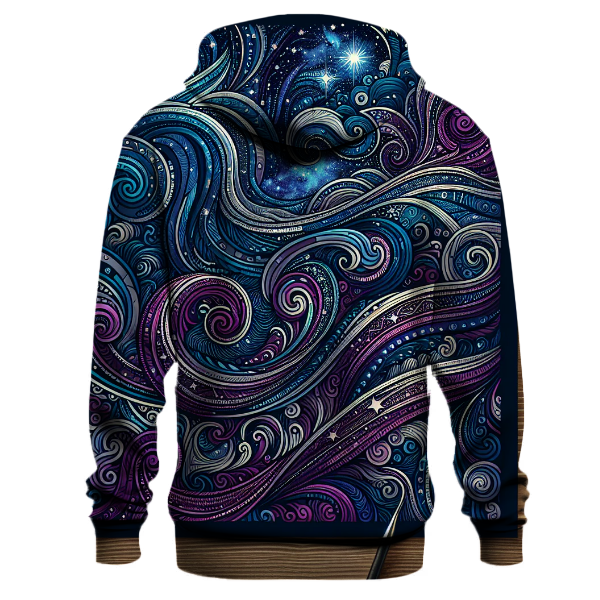 Whimsical Cosmic Waves Hoodie