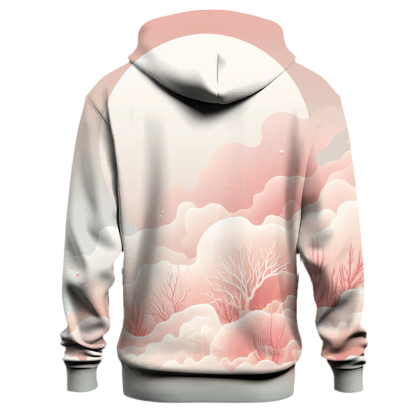 Soft Coral Dream Gradient Hoodie