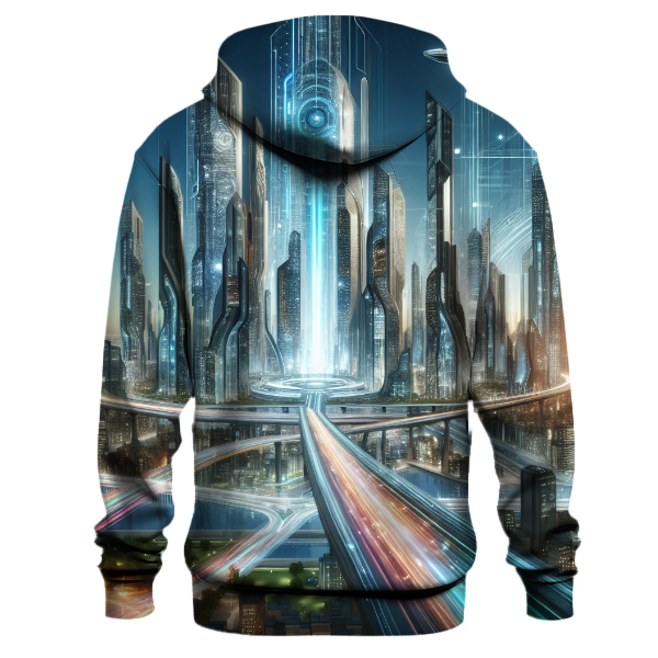 Futuristic Urban Metropolis Hoodie