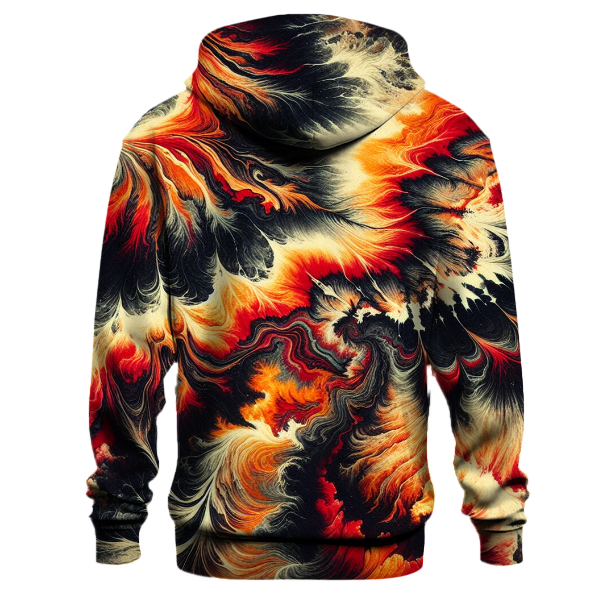 Fiery Lava Tie-Dye Hoodie