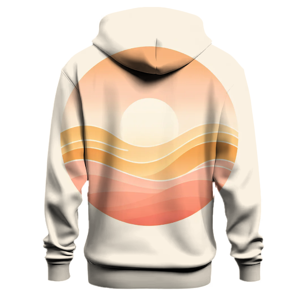 Peachy Sunrise Glow Hoodie