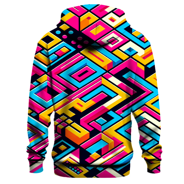 Vivid Disco Grid Hoodie