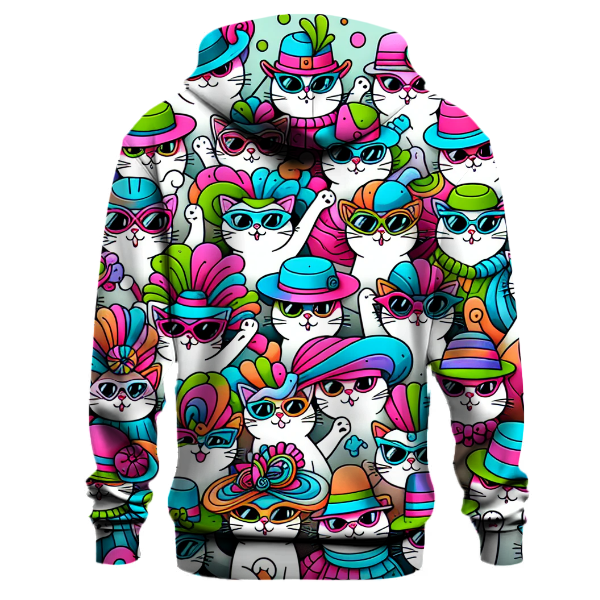 Cool Cats and Groovy Hats Hoodie