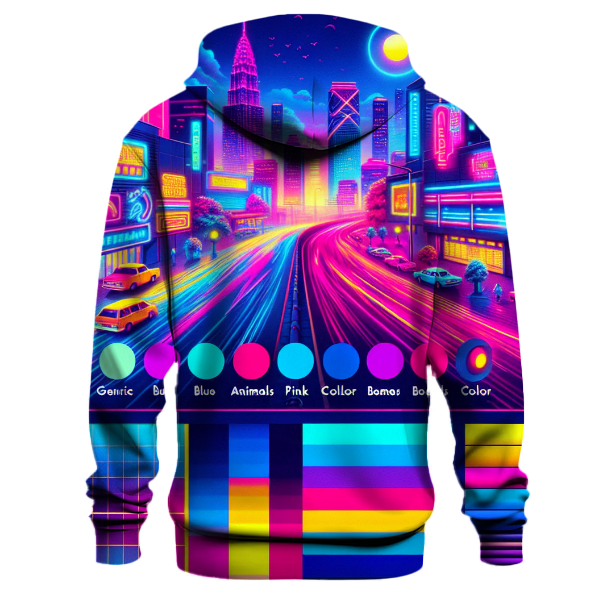 Neon Night Lights Hoodie
