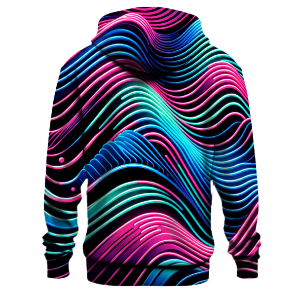 Retro Neon Pulse Hoodie