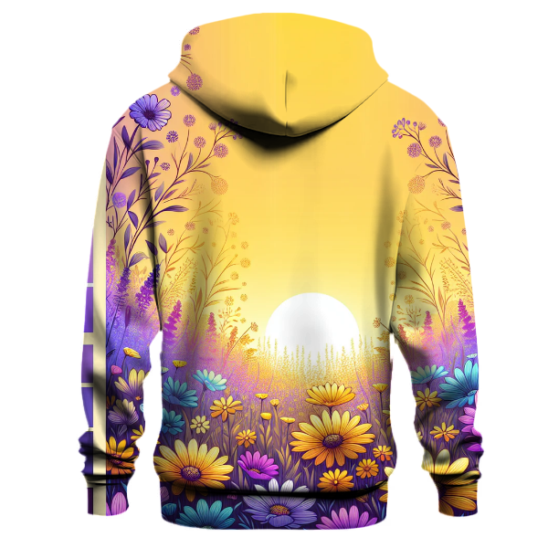 Wildflower Meadow Gradient Design Hoodie
