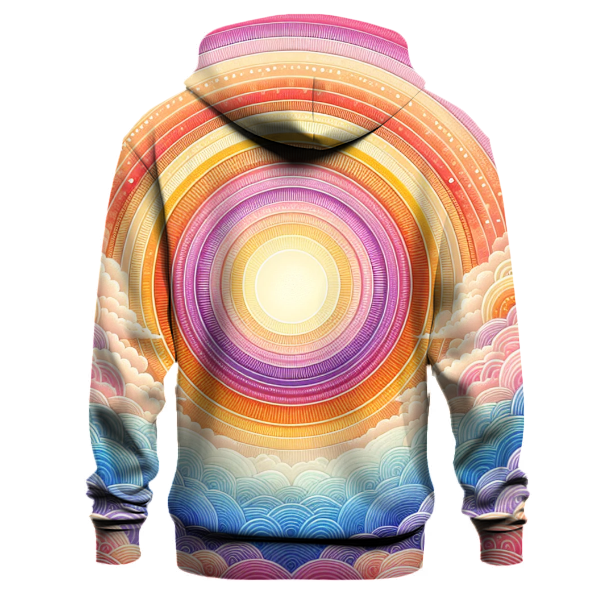 Sunrise Bloom Tie-dye Design Hoodie