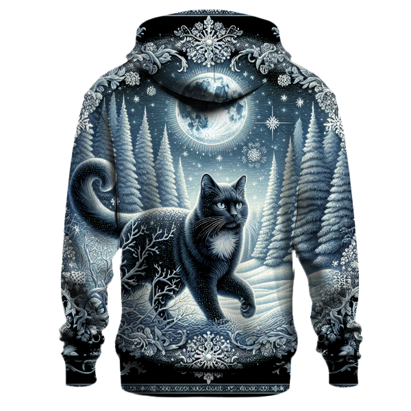 Mystical Yule Cat Journey Hoodie