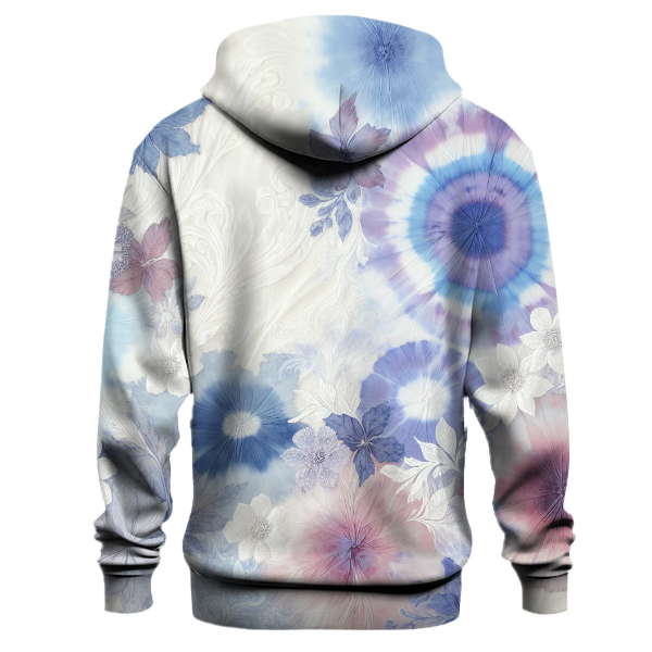 Frosted Petals Tie-dye Design Hoodie