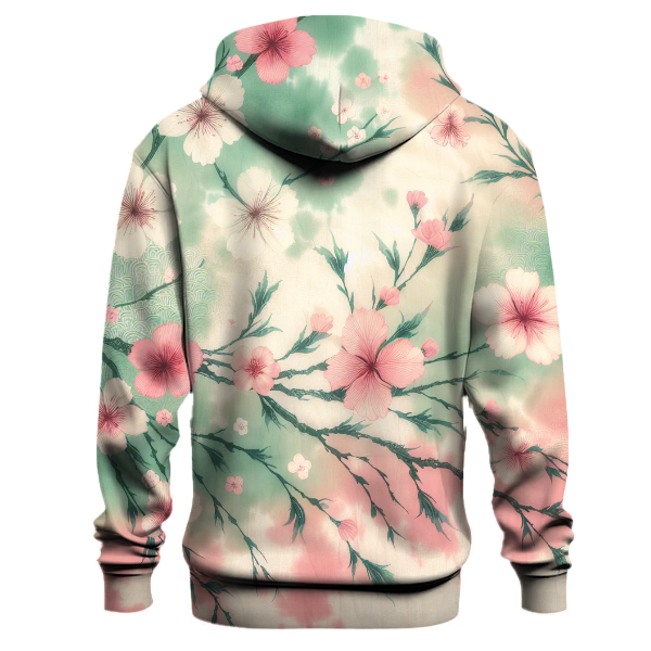Cherry Blossom Dream Tie-dye Design Hoodie