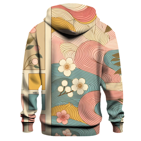 Sunrise Bloom Waves Hoodie