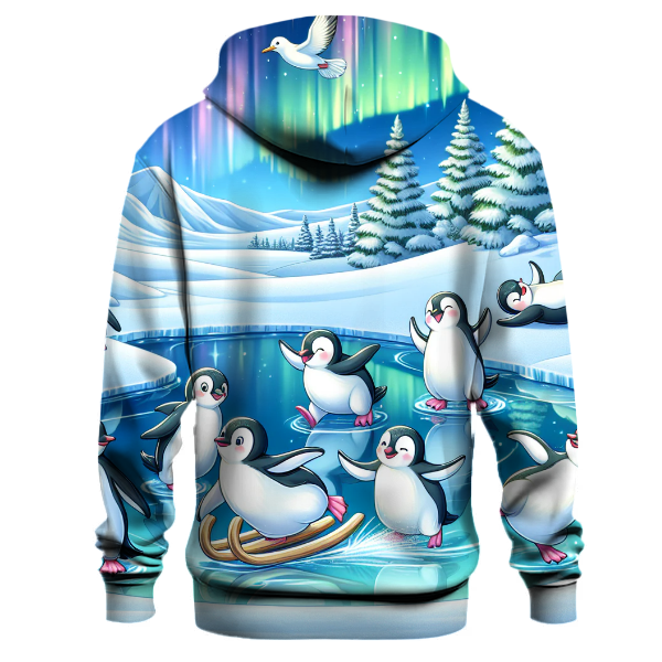 Jolly Penguins on Ice Hoodie