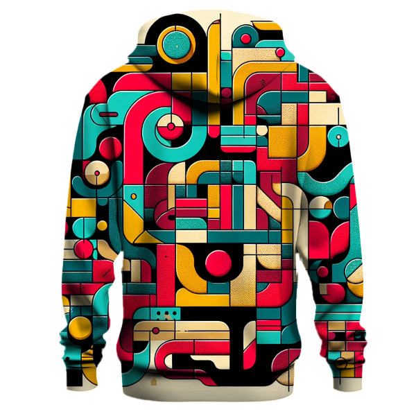 Retro Mosaic Puzzle Hoodie
