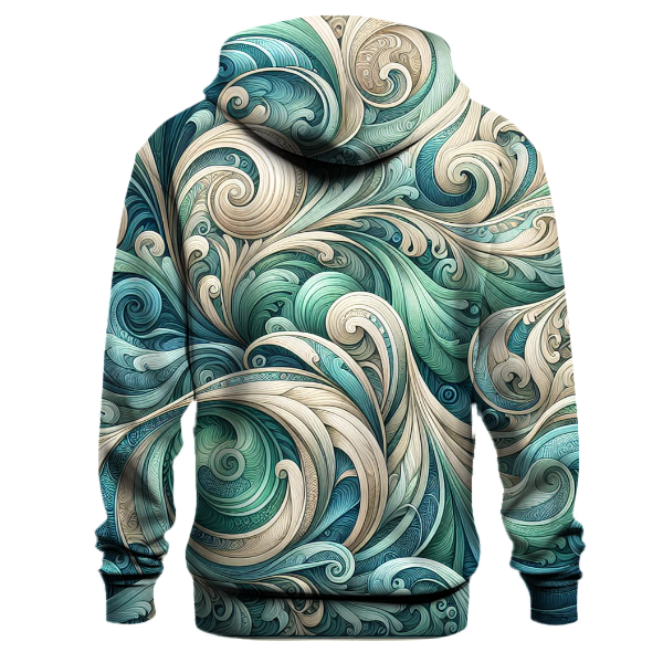Oceanic Oasis Whirls Hoodie