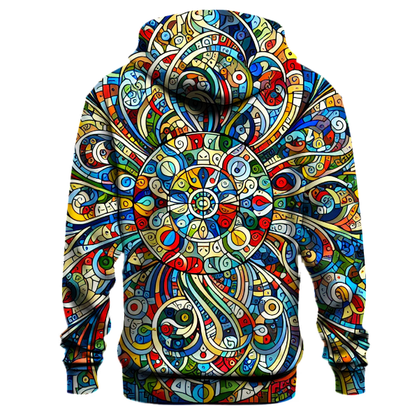 Colorful Mosaic Dreams Hoodie