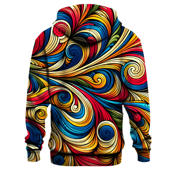 Colorful Rainbow Swirls Hoodie