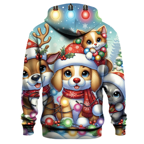 Cuddly Holiday Animal Parade Hoodie