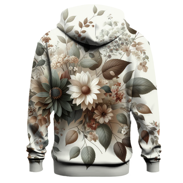 Earthy Floral Prints Hoodie