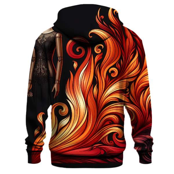 Crimson Embers Hoodie