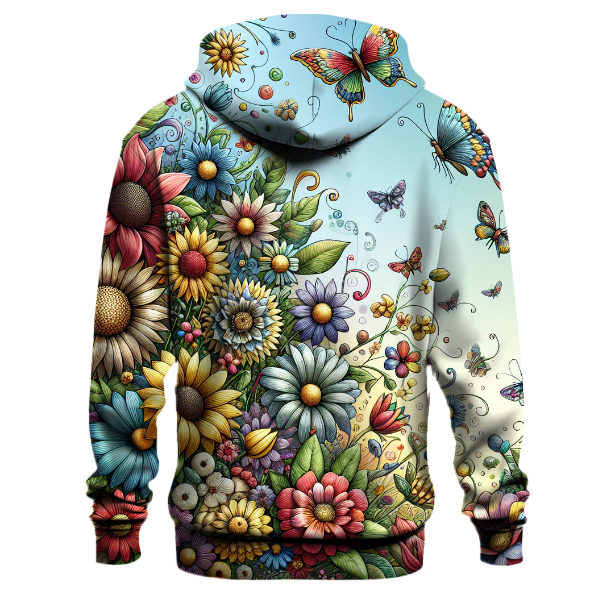 Colorful Whimsical Garden Hoodie