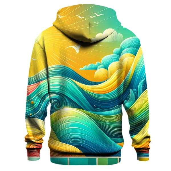 Summer Splash Gradient Design Hoodie
